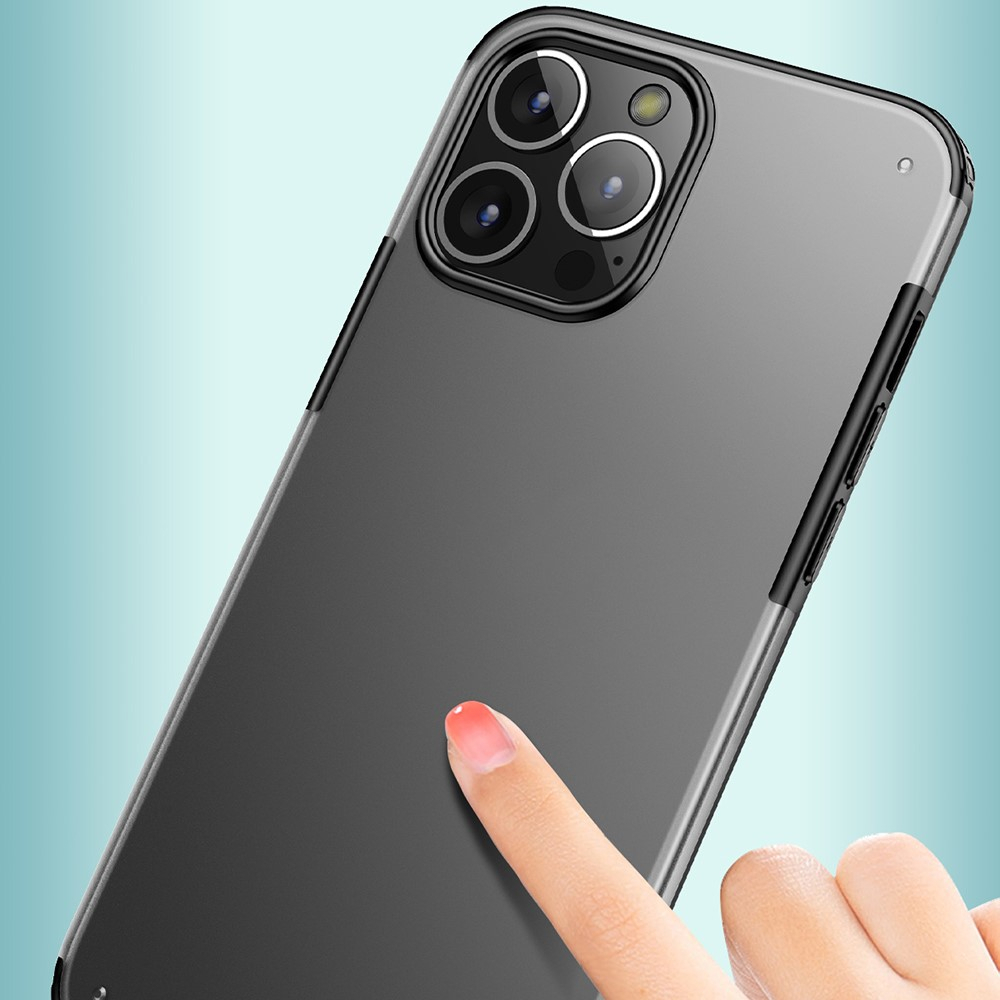 iPhone 13 Pro Hybrid Bumper Hülle Matte Beschichtung (Anti-Fingerprint) - Transparent