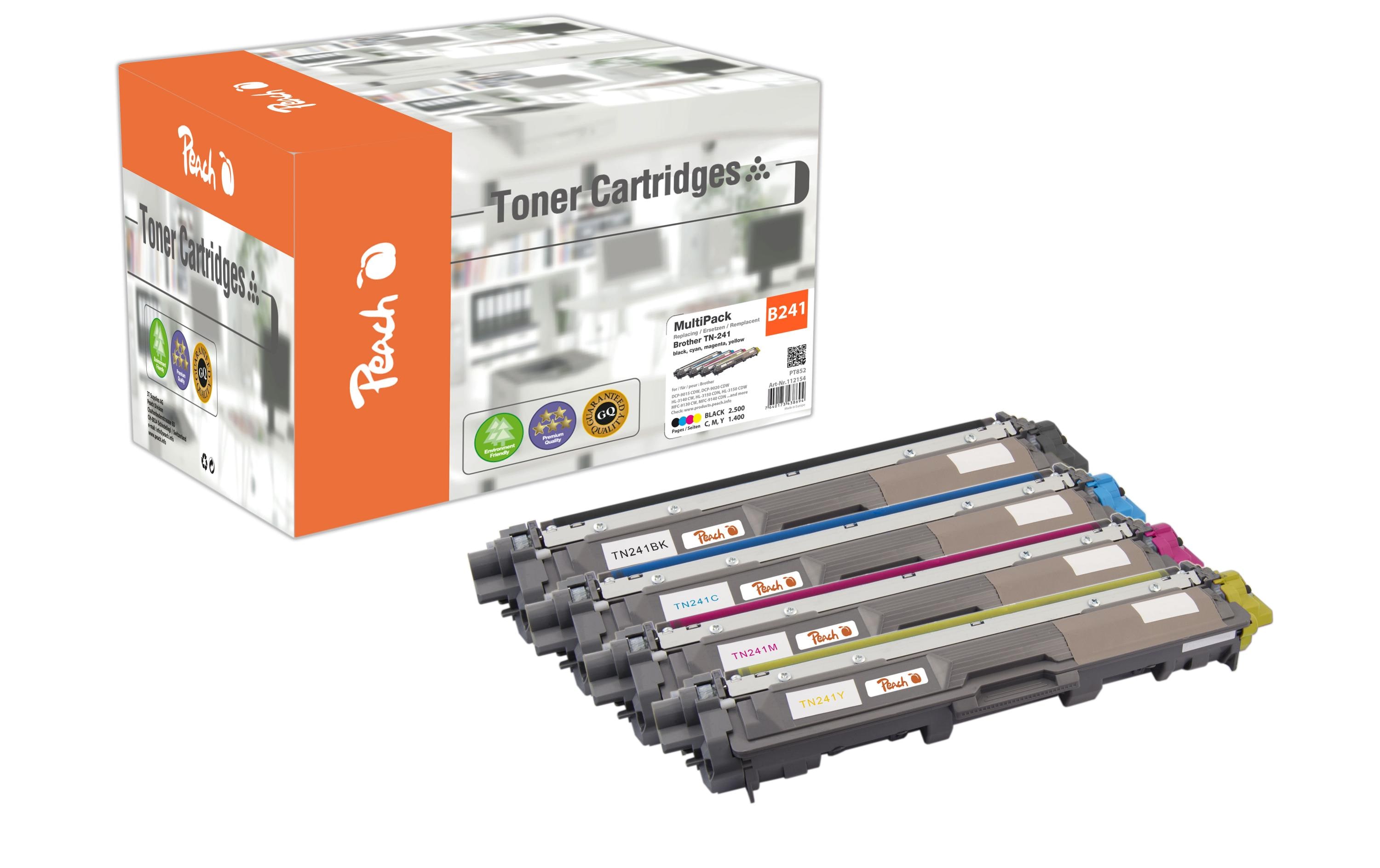 Toner Brother TN-241 Black/Cyan/Magenta/Yellow<br>Tonerset: Schwarz, Cyan, Magenta und Gelb