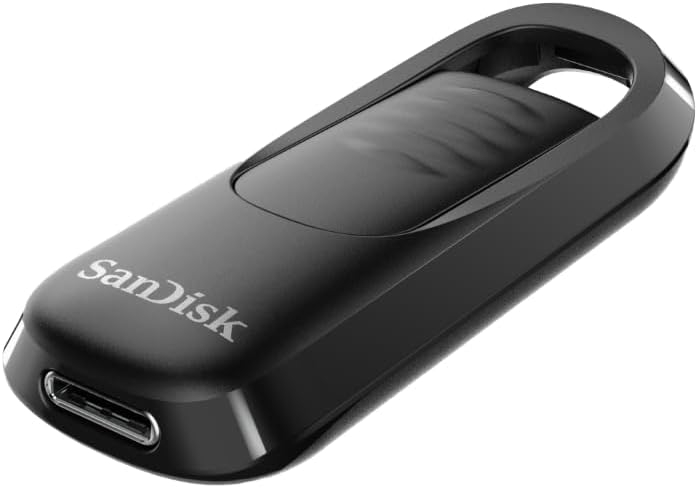(256GB) Ultra Slider USB C 3.2 Speicher Stick Flash Drive 400Mbit/s (SDCZ480-256G-G46) - Schwarz