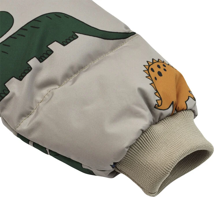 Liewood Polle Down Puffer Jacket Dinosaurs Dinosaurs / mist