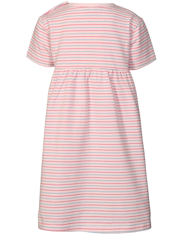Jersey-Kleid FRÜHLINGSFREUDE gestreift in rosa