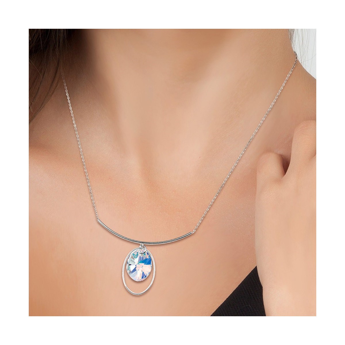 Collier SC Crystal orné de Cristaux scintillants