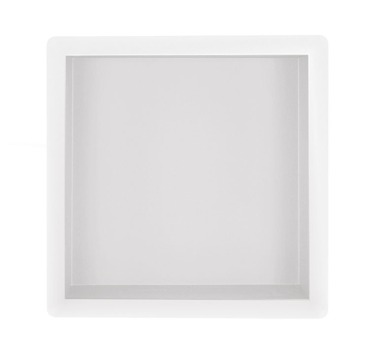 Mueller inbouwnis 30x30x7cm mat wit