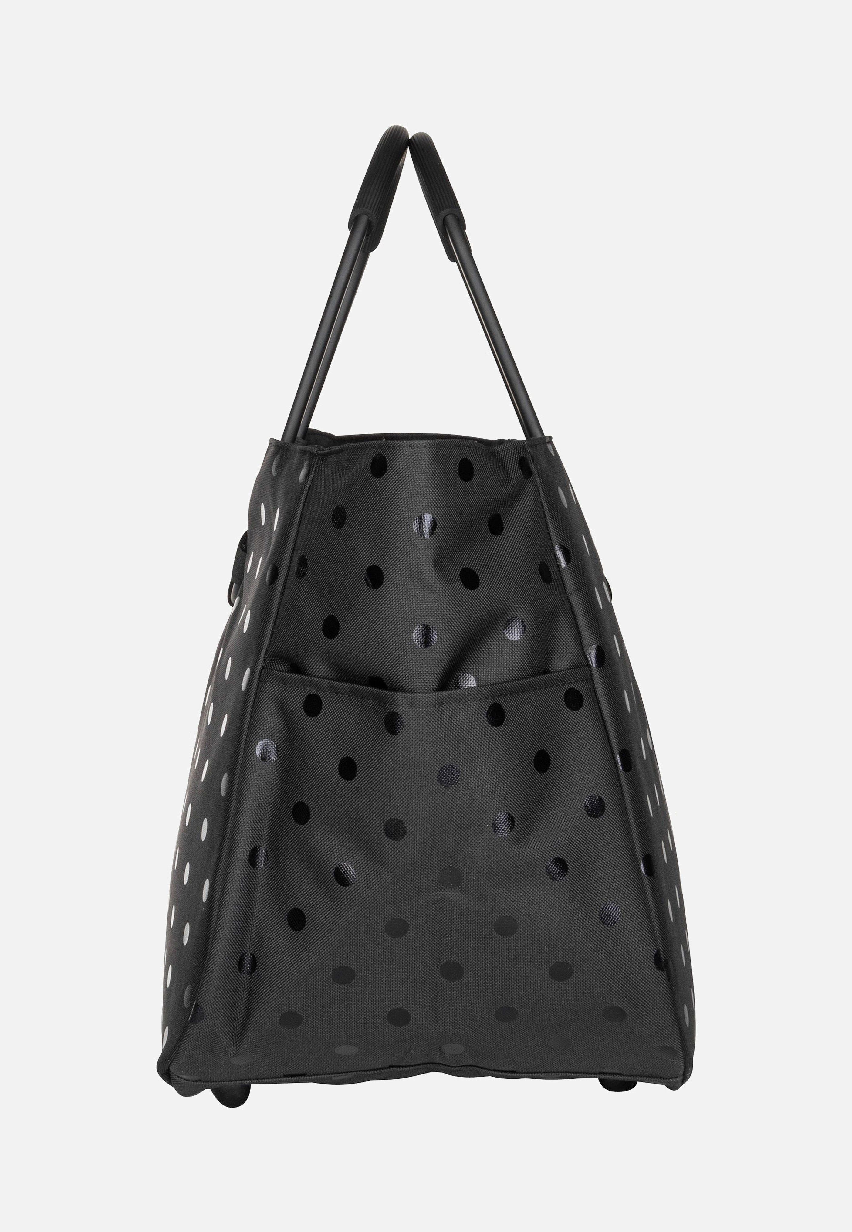 loopshopper L Glossy Dots Black - Einkaufskorb
