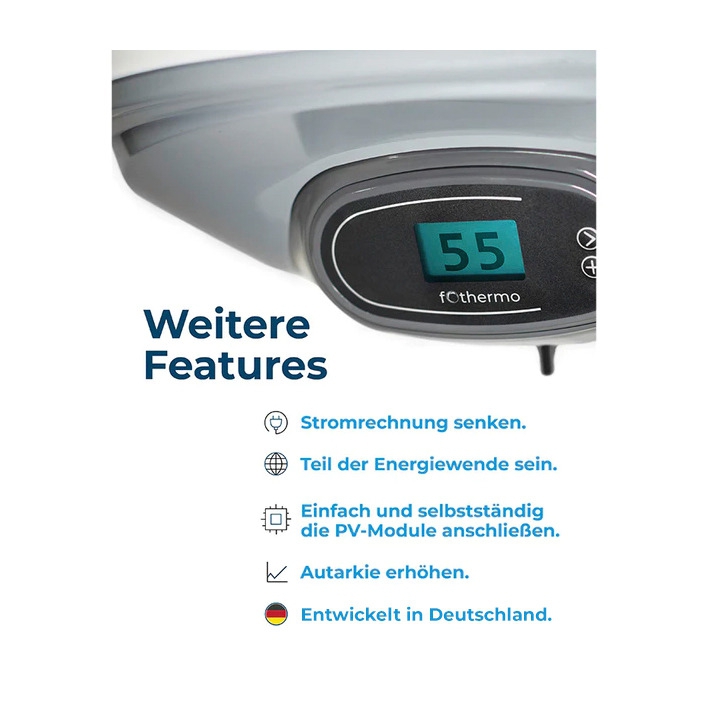 Fothermo 80 L photovoltaischer Hybridboiler
