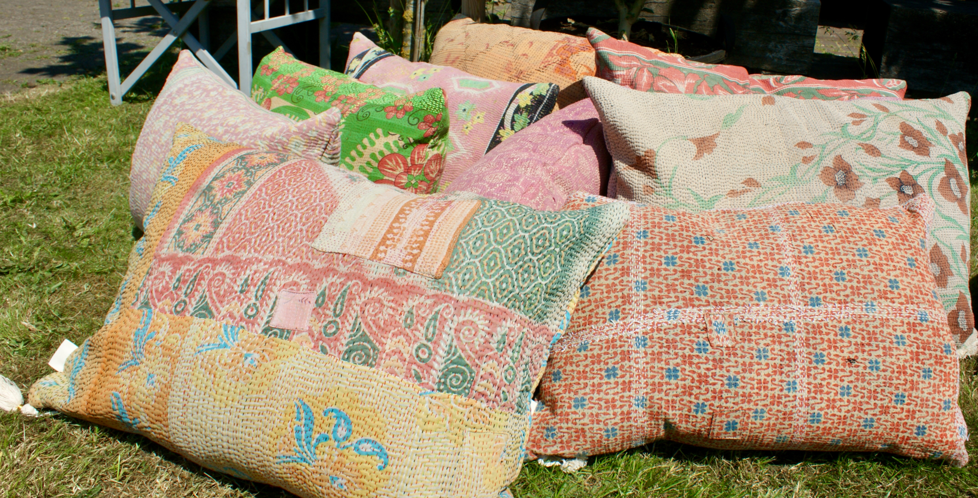 Kussen Kantha vintage 50x70 cm