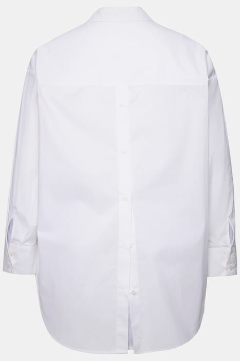 Bluse, oversized, Rücken-Knopfleiste, Langarm