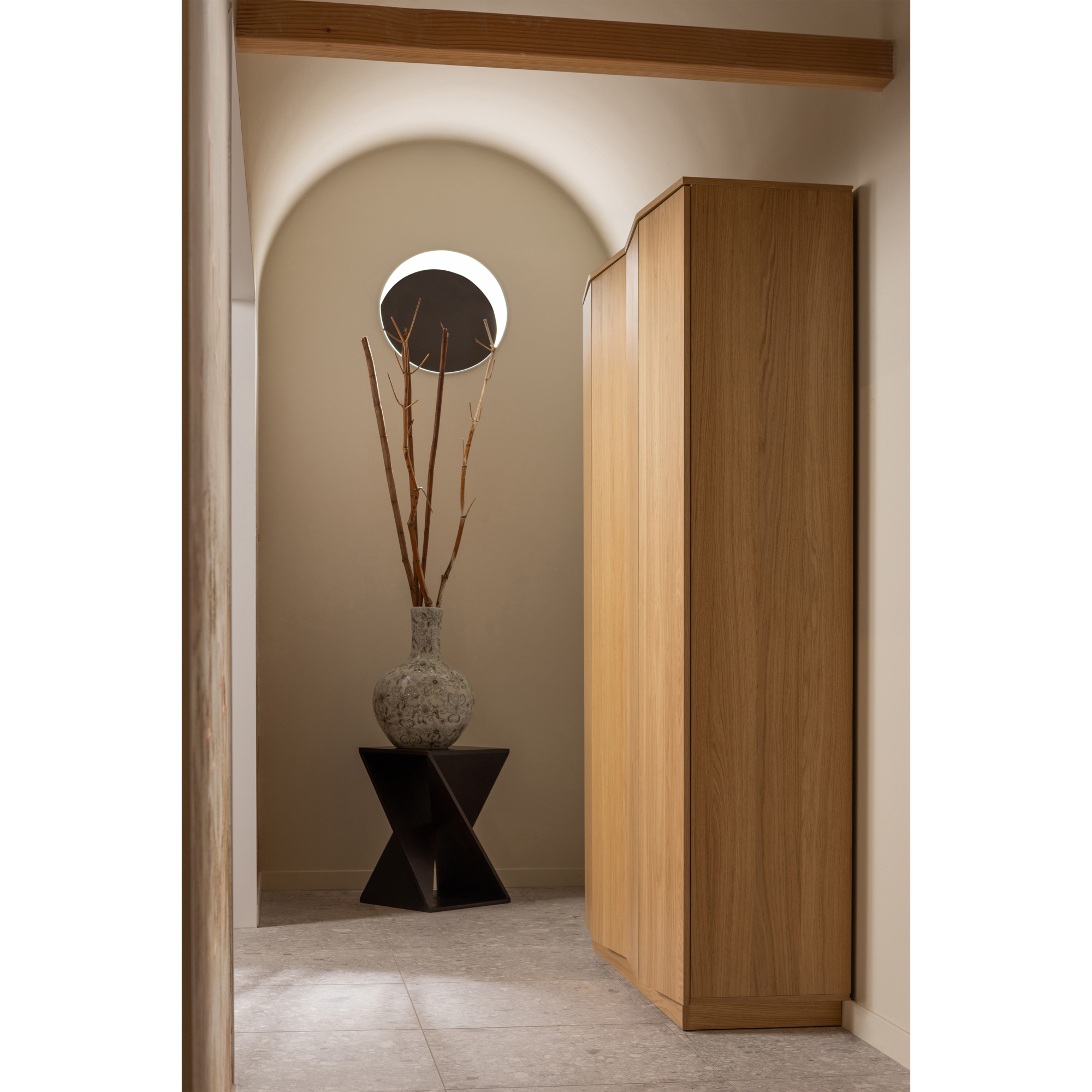 Hoge Kast Zuma - Eiken - Transparant Zuma Hoge Kast 67 cm - Eiken - Transparant
