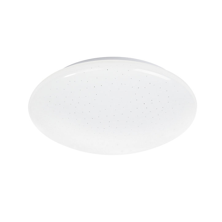 Plafonnier LED intégrée 1000lm 8W blanc neutre GoodHome Leto blanc H.8 x Ø25 cm