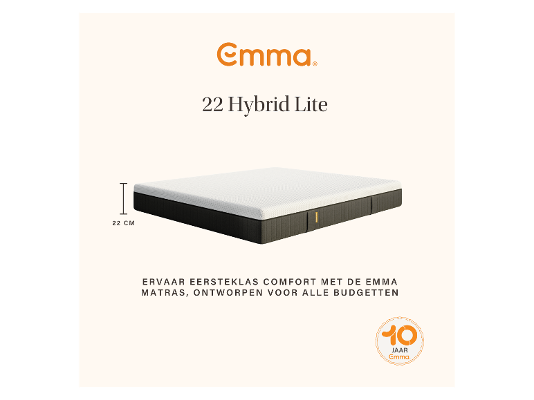 Pocketvering matras Hybrid Lite