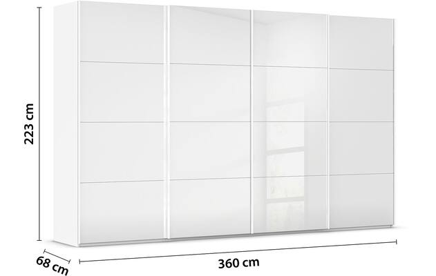 Kledingkast Finca Glans Glas