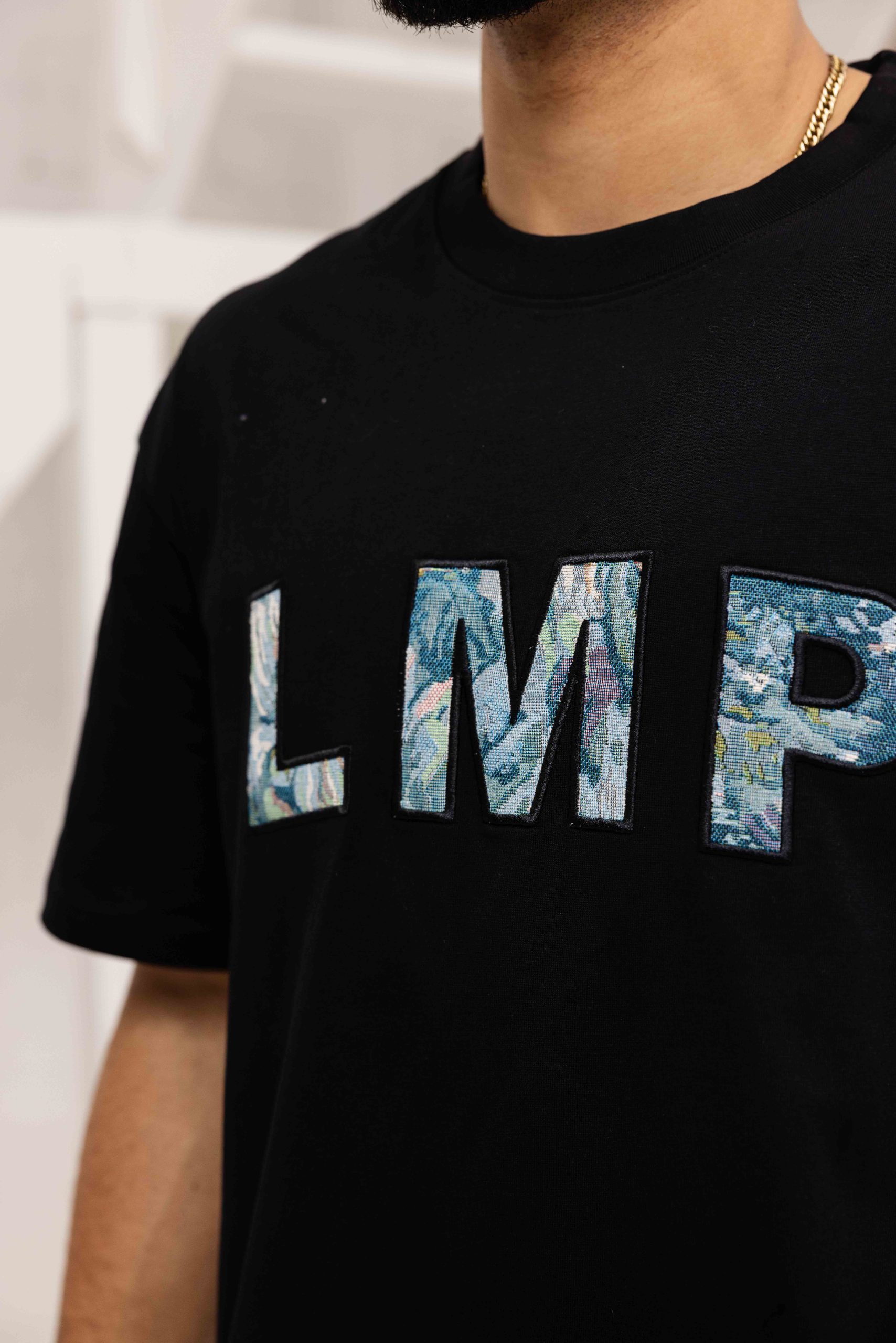 Le Monde Perdu Jacquart T-Shirt Heren Zwart