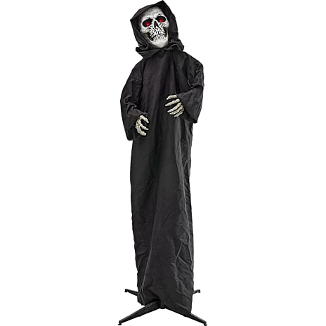 Halloween animeret genfærd 210 cm - sort