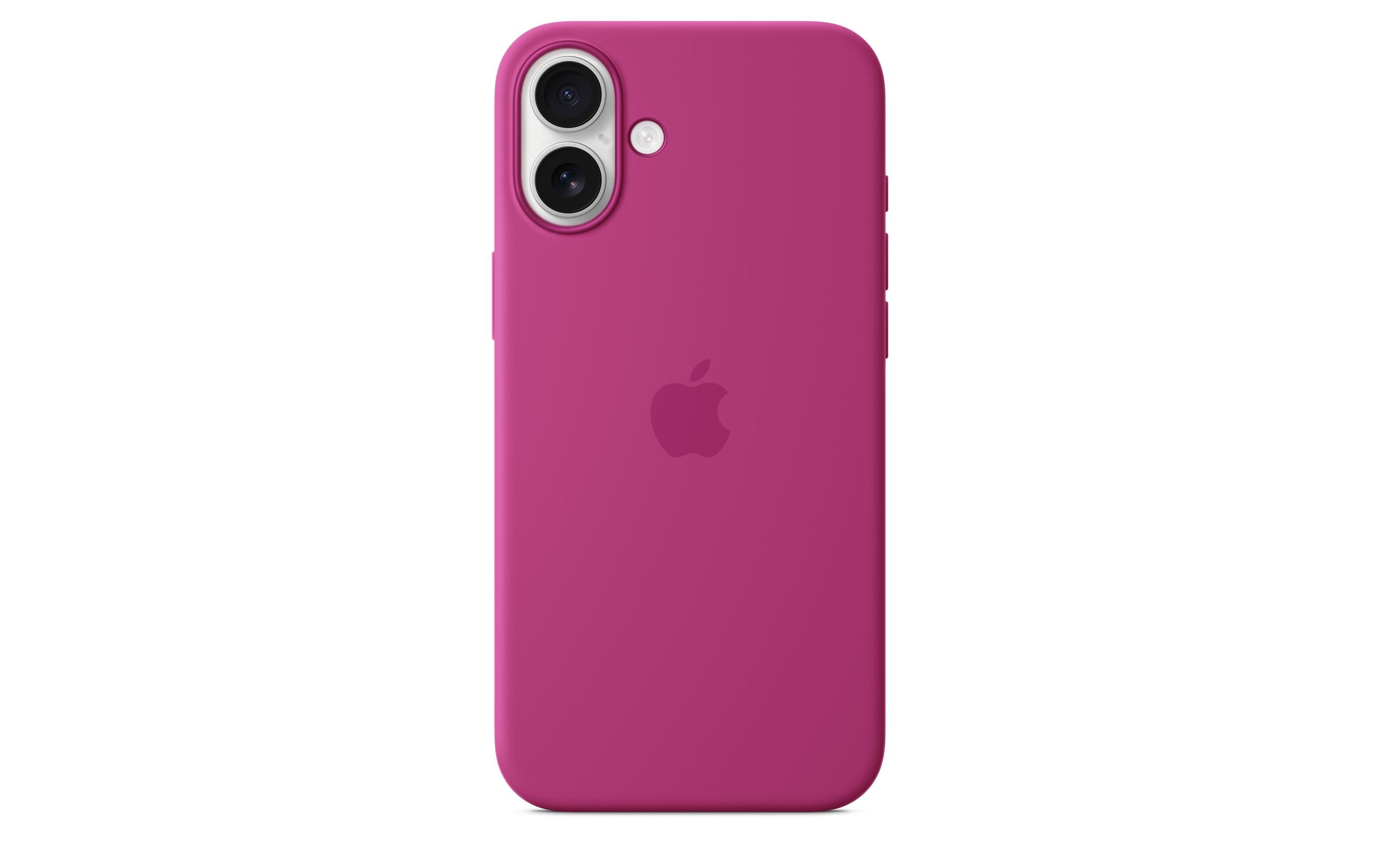 Silicone Case mit MagSafe iPhone 16 Plus FuchsiaSilikon-Backcover mit «MagSafe» für das Apple iPhone 16 Plus