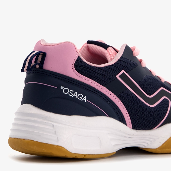 Osaga kinder zaalschoenen blauw roze