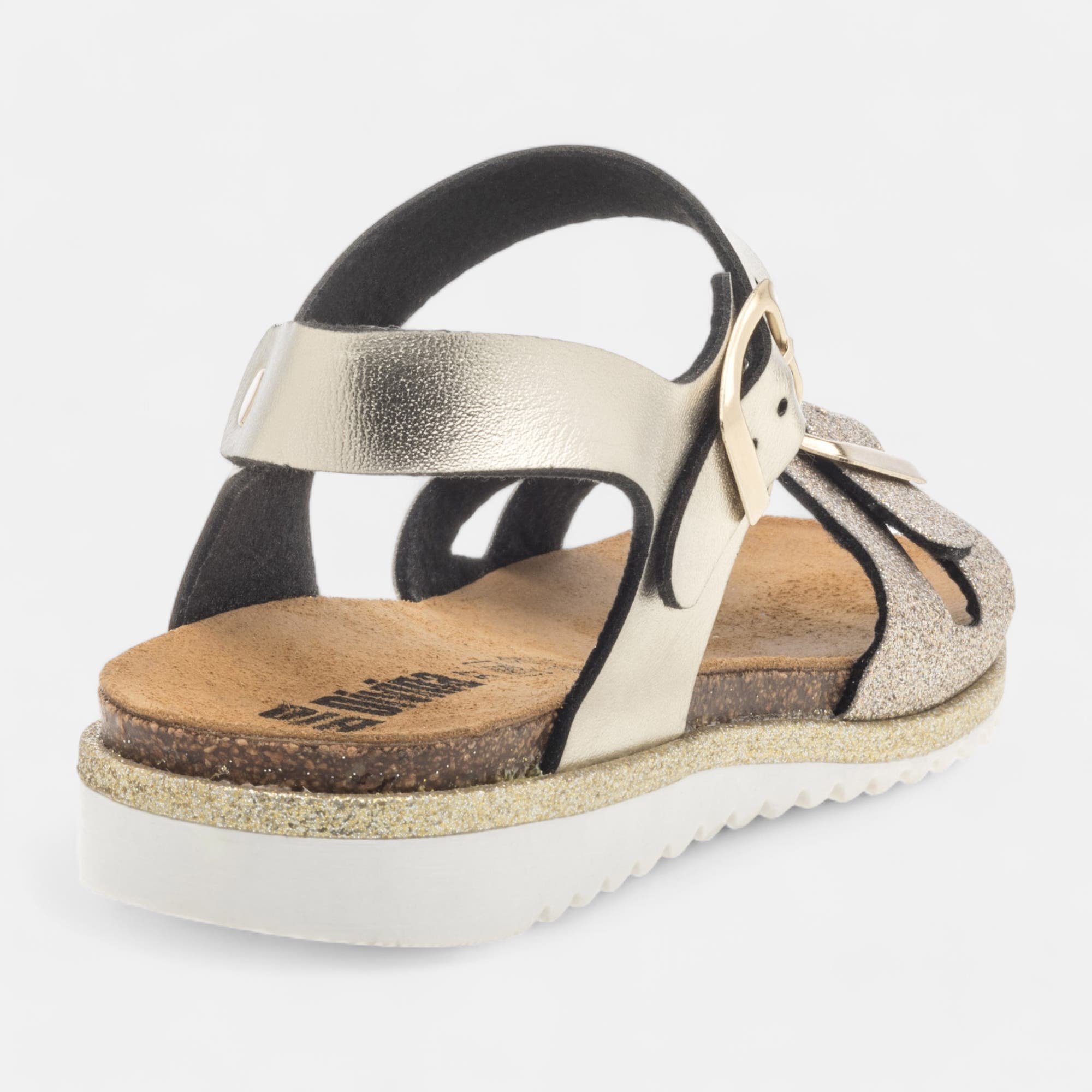 Mules semelle liège Fille or