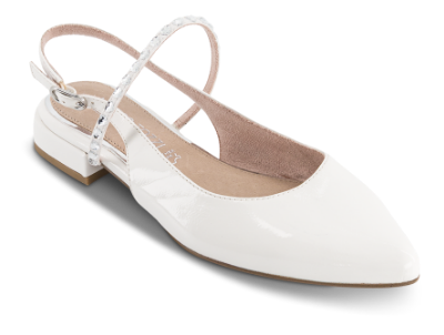 Marco Tozzi Slingback Ballerina Hvid 2-89400-46 418