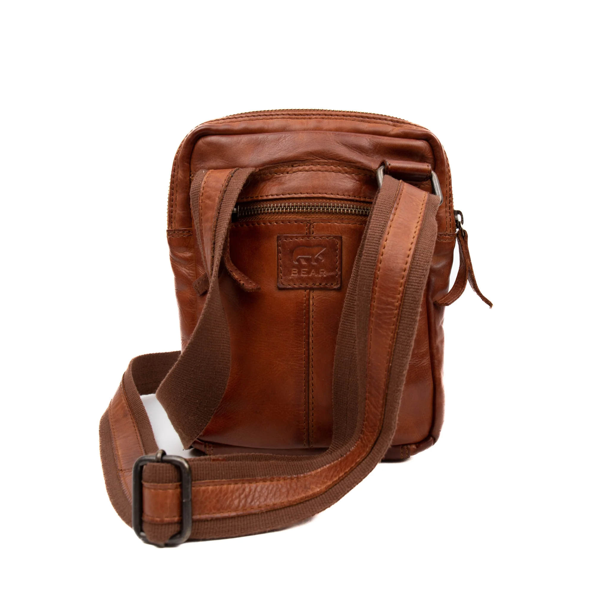 Bear Design Cow Lavato Schoudertas Sasha Cognac CL42993