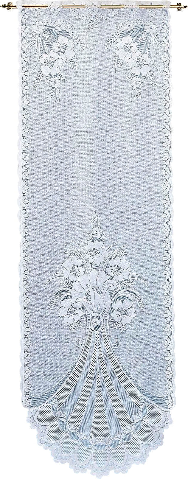 Weckbrodt Türvorhang »Adria« Stangendurchzug 1 Stk. tlg. Jacquard, strukturiert, halbtransparent, floral,gebogt, Gardine, Store