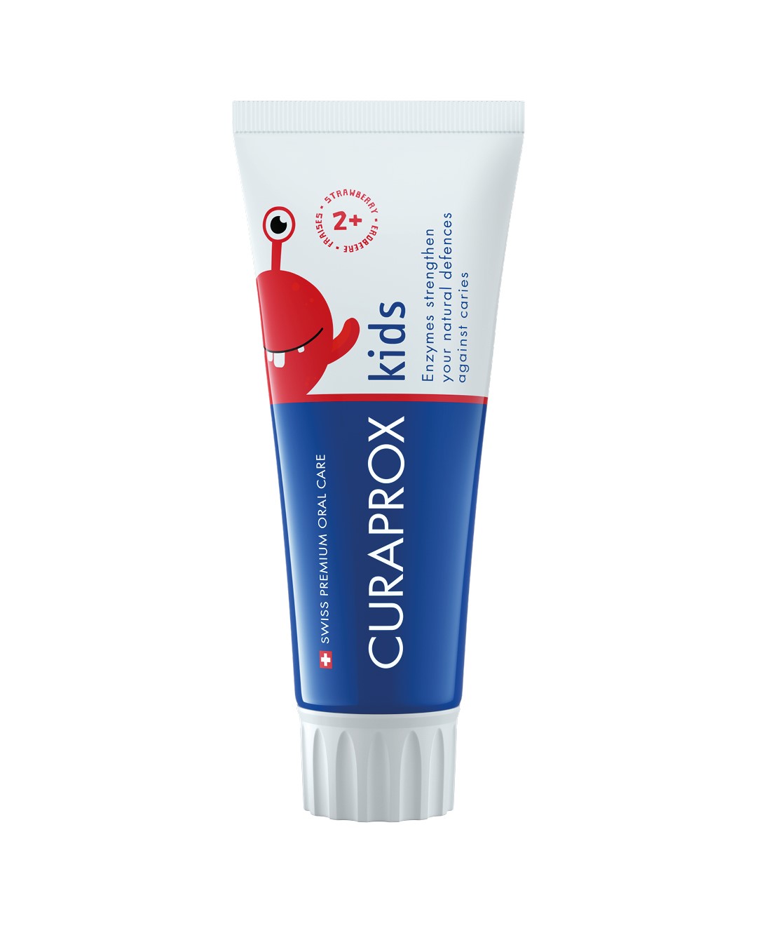 CURAPROX kids Zahnpasta Paste Erdbeere 950ppm Fluorid Tb 60 ml