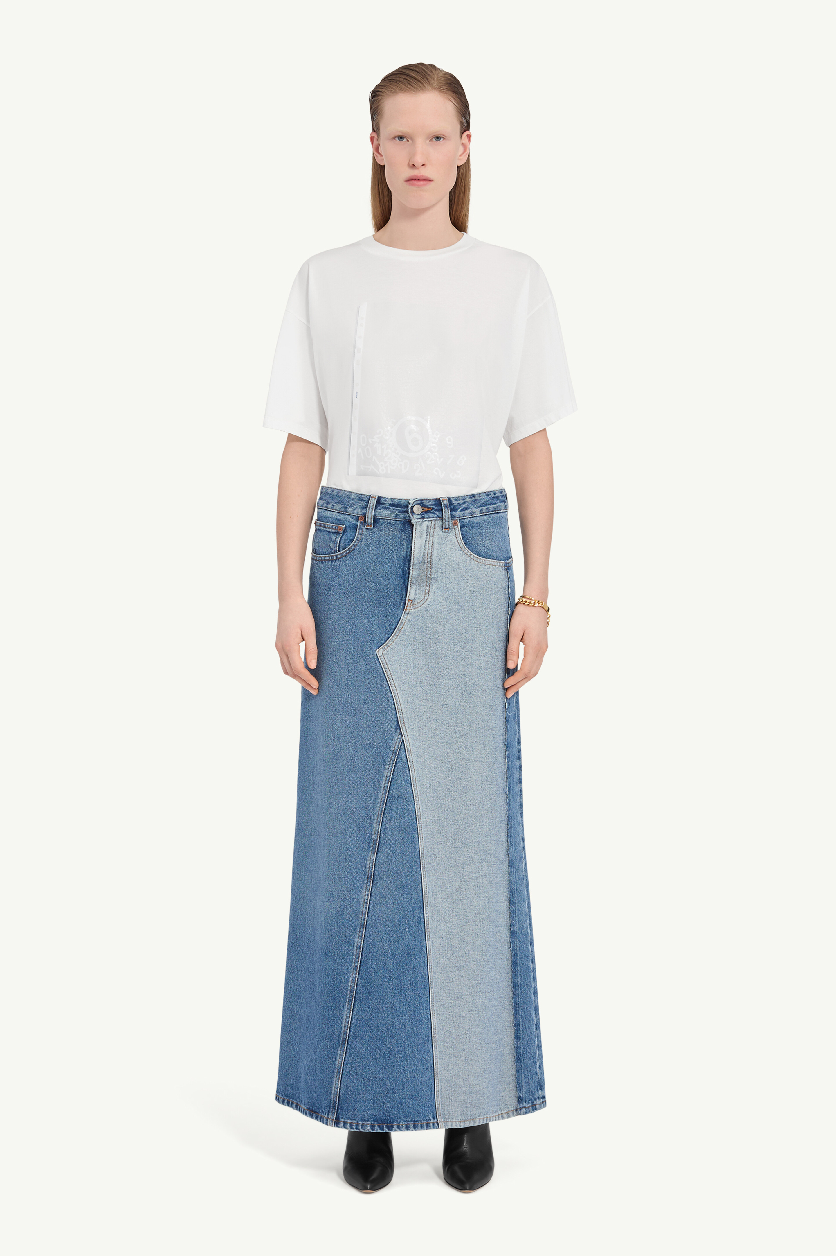 Jupe longue en denim pour femme | MM6