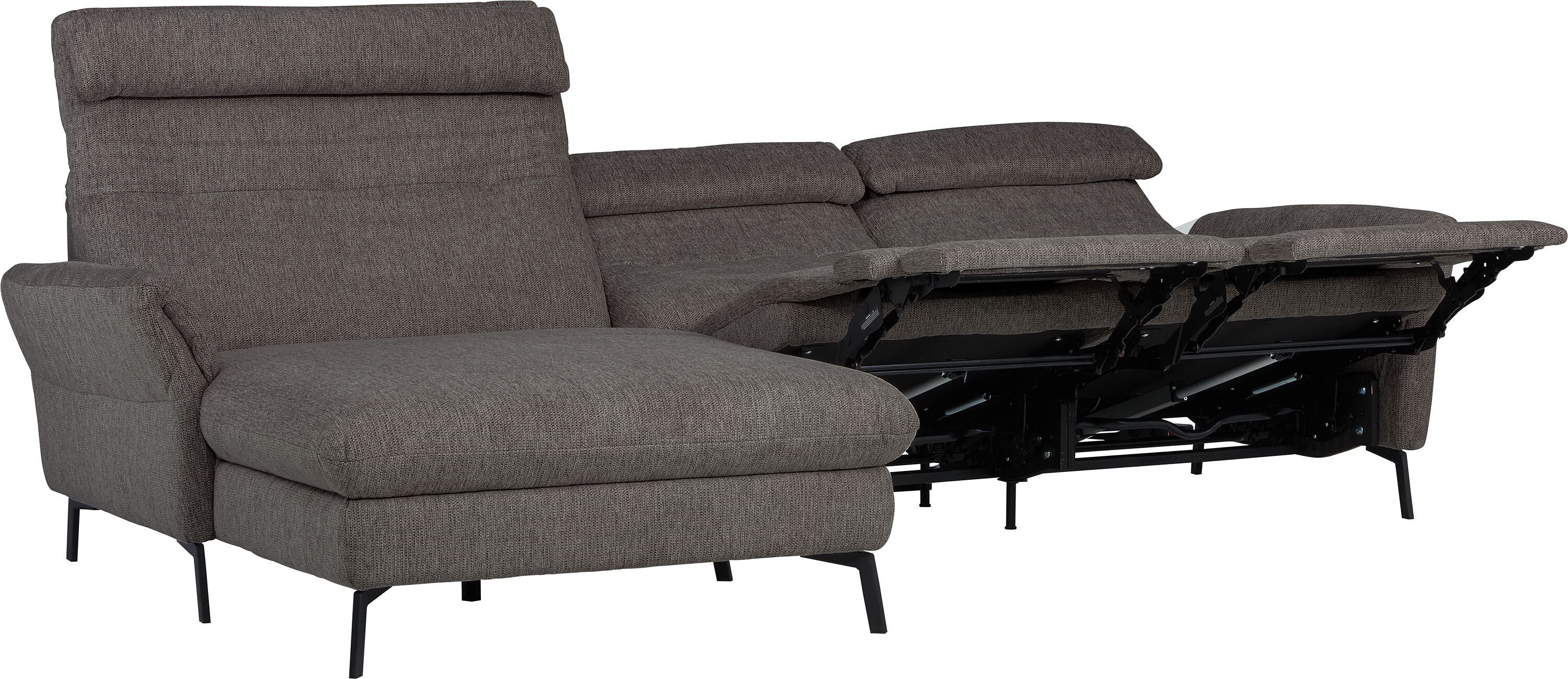 SEBO Ecksofa - Dunkelgrau / B: 284.0 cm x T: 161.0 cm x H: 84.0 cm