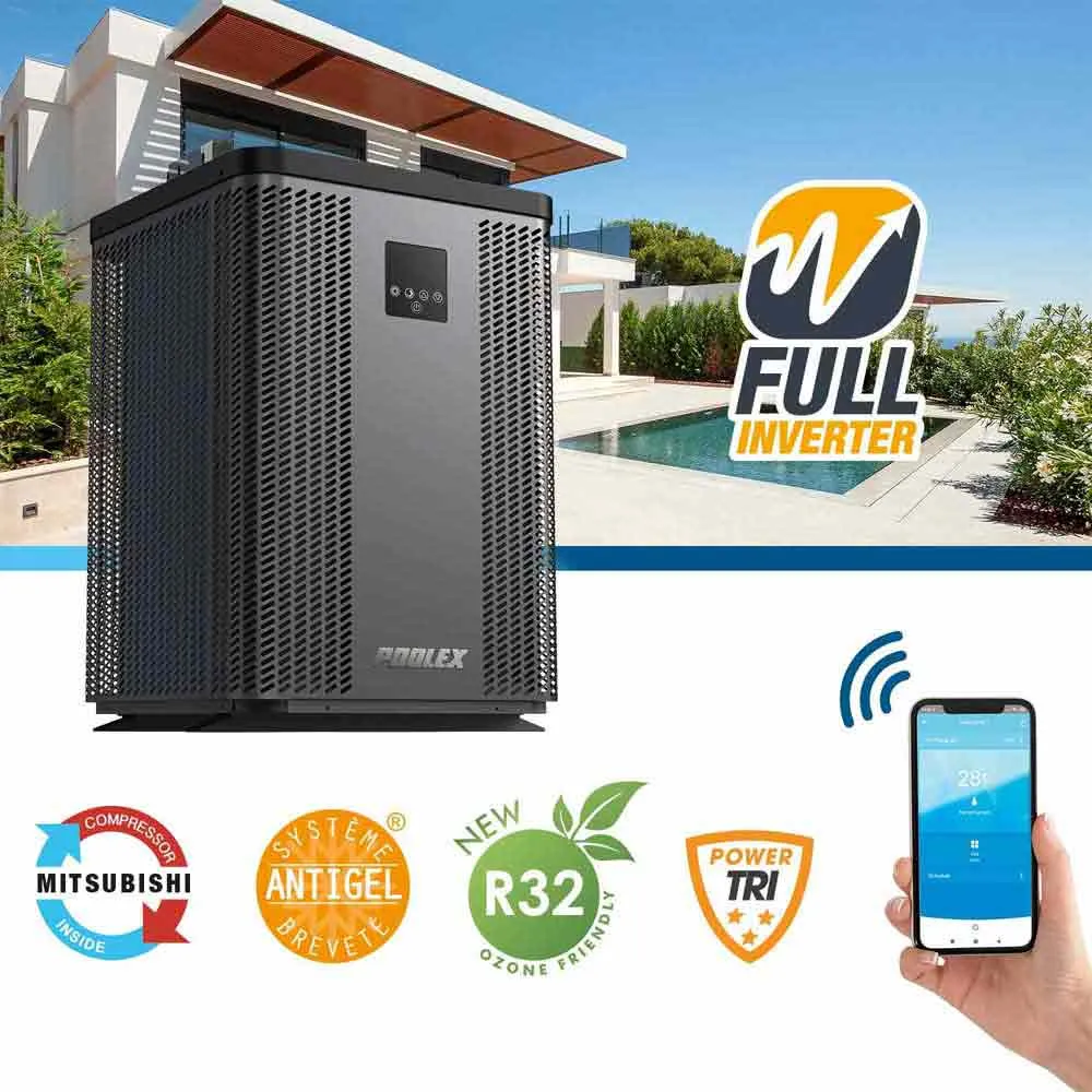 Poolex Silverline Top 60 20/40m3 6.4 kW inverter-wärmepumpe