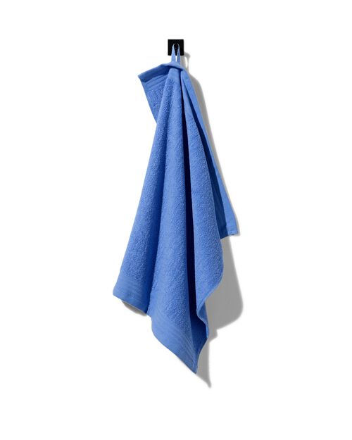 essuie-mains 50x50 coton bleu