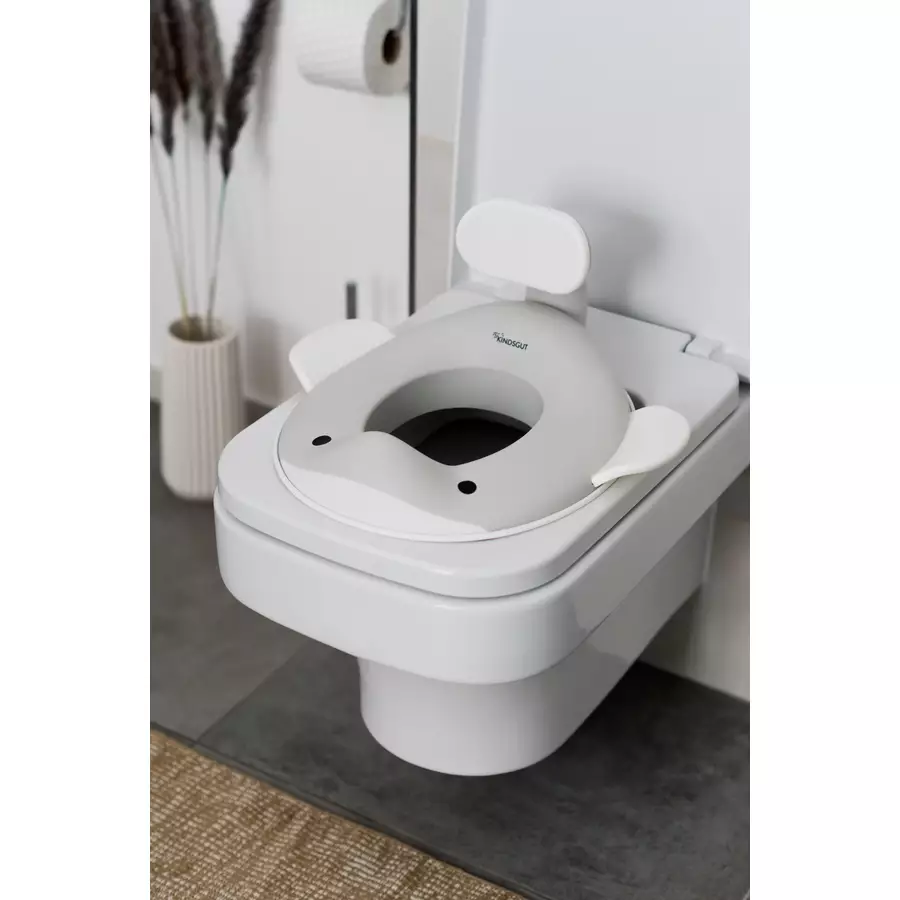 KINDSGUT Toilettenaufsatz Wal hellgrau