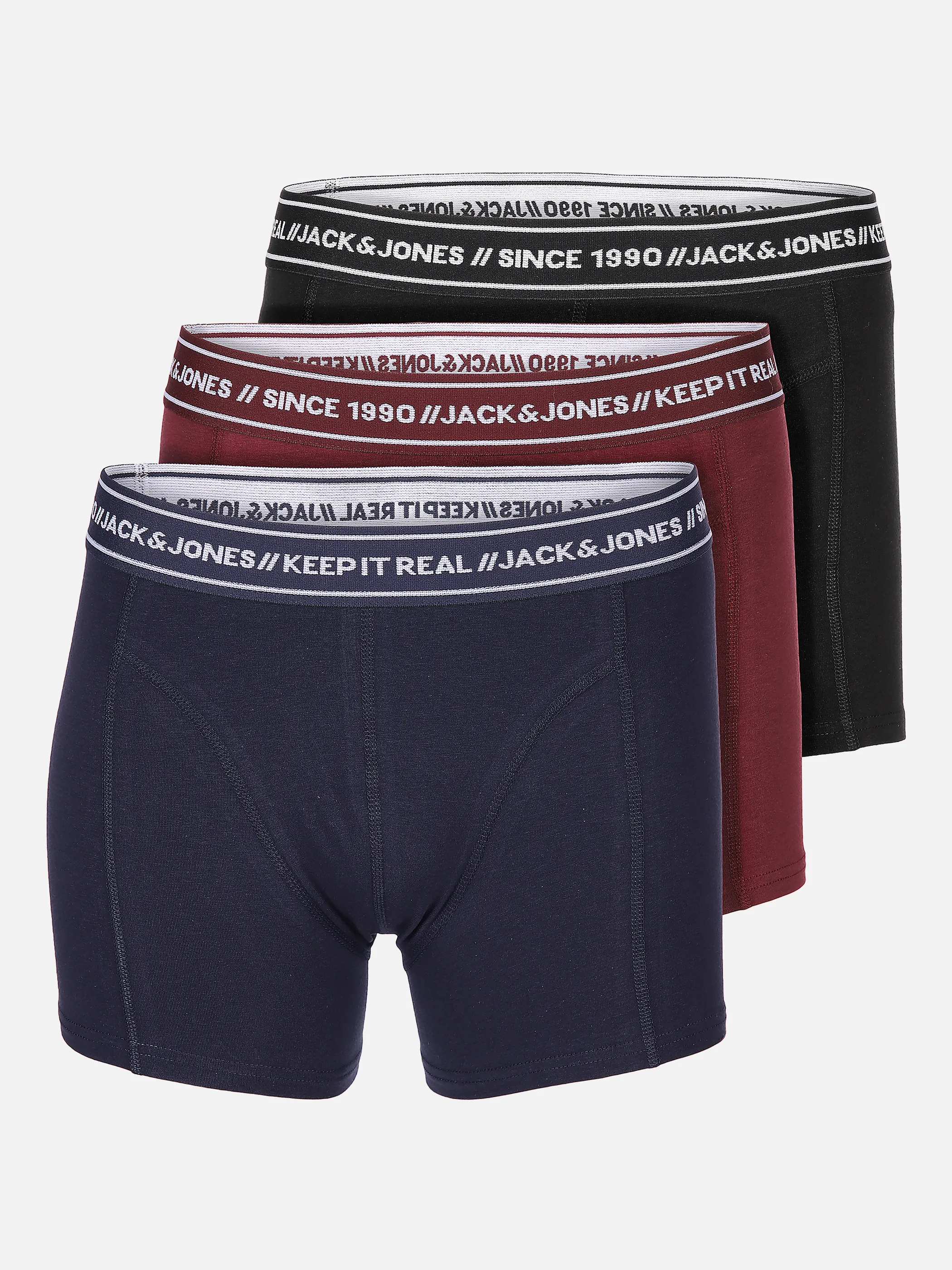 Jack&Jones JACTEXT TRUNKS 3 PACK Pantys