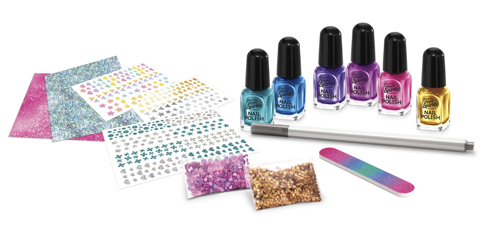 Shimmer 'n Sparkle - Metallic Rainbow Neglekunst