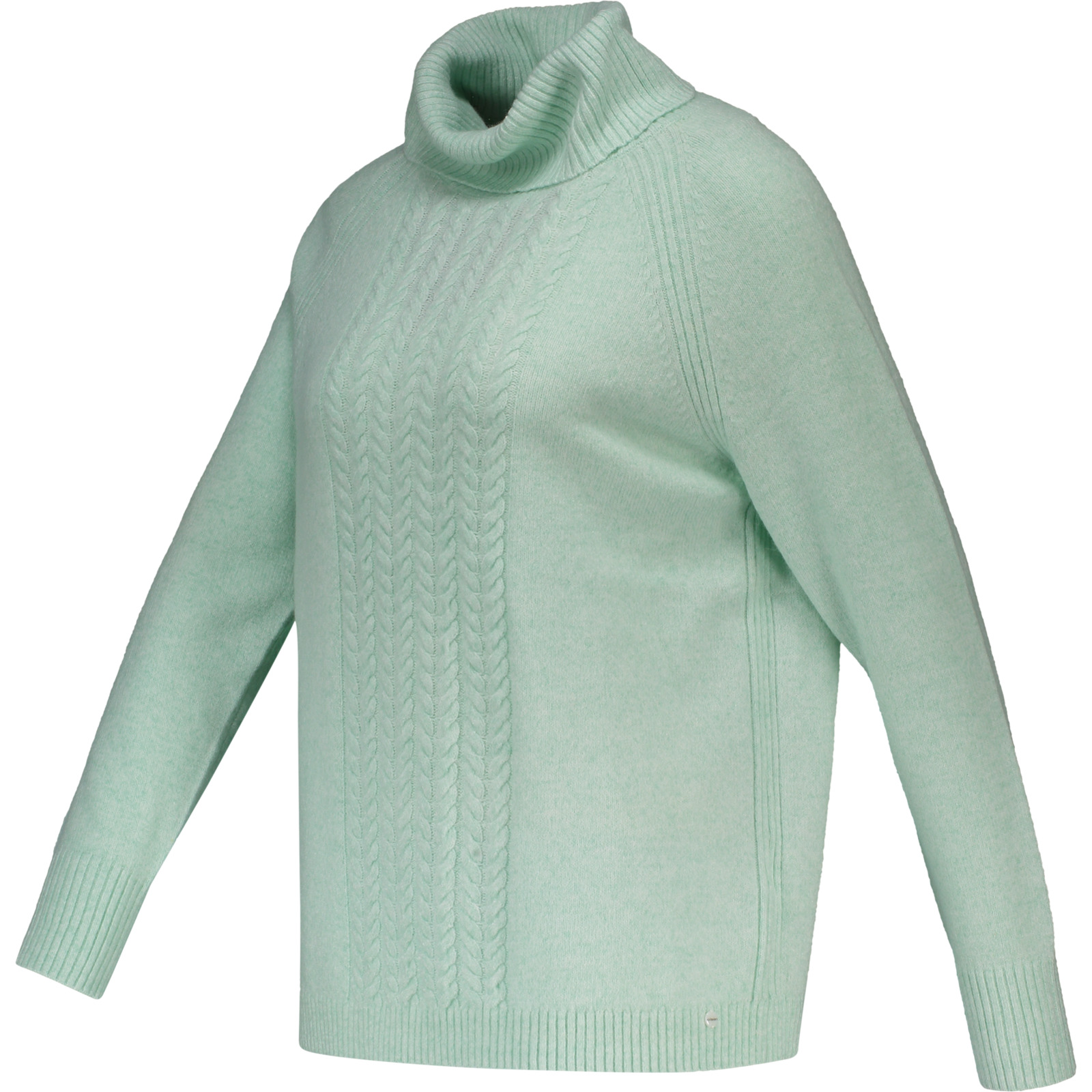 Olsen Damen-Rollkragenpulli Ripp mint, 44