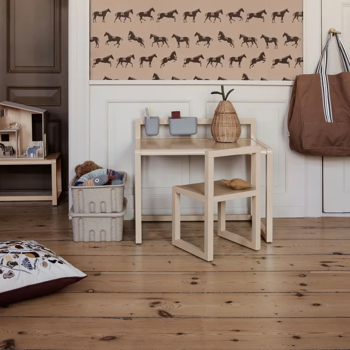 Ferm Living - Little Architect Kinderstuhl, dunkelblau