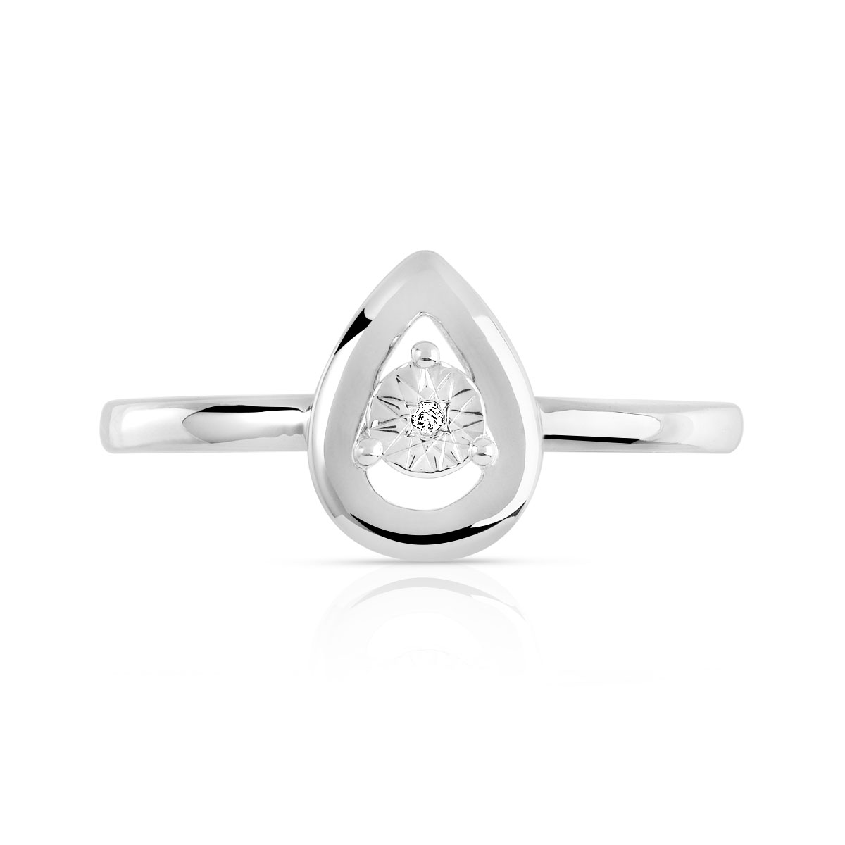 Bague argent 925 diamant