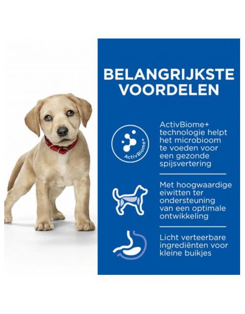 Hill's Puppy Perfect Digestion Large Breed - Hondenvoer - Kip Bruine Rijst 12 kg
