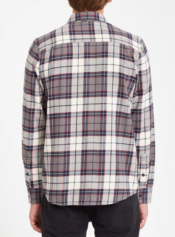 Volcom Caden Plaid LS Engine Red