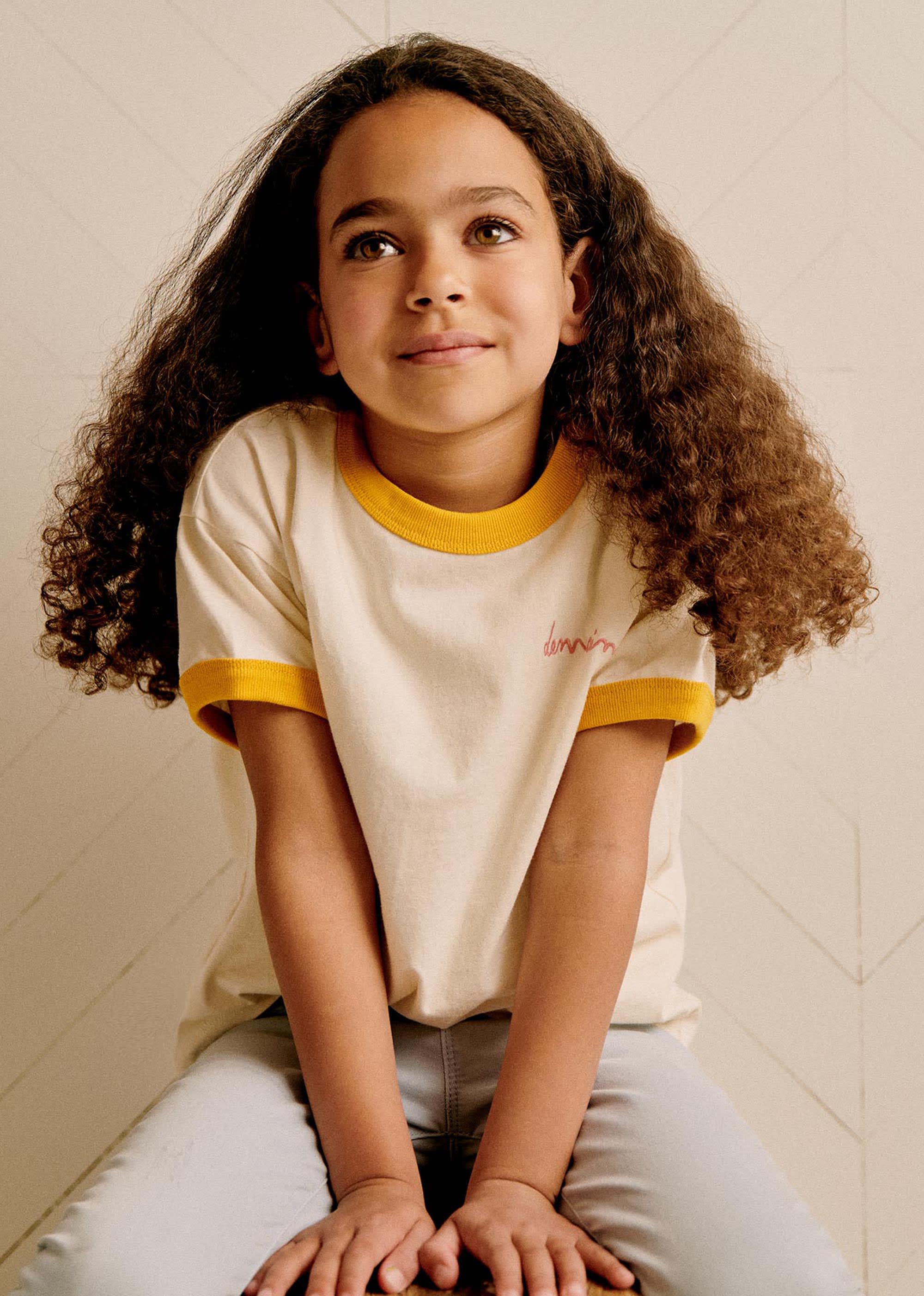 T-Shirt Enfant - Demain - Crème / Rose - E-SHOP/T-SHIRTS 5905333