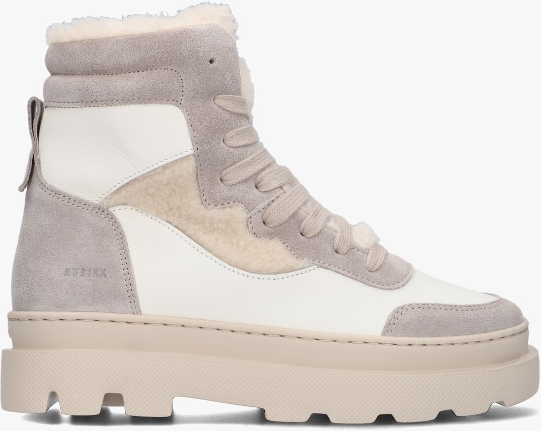 NUBIKK witte nubikk hoge sneaker monro macy fur