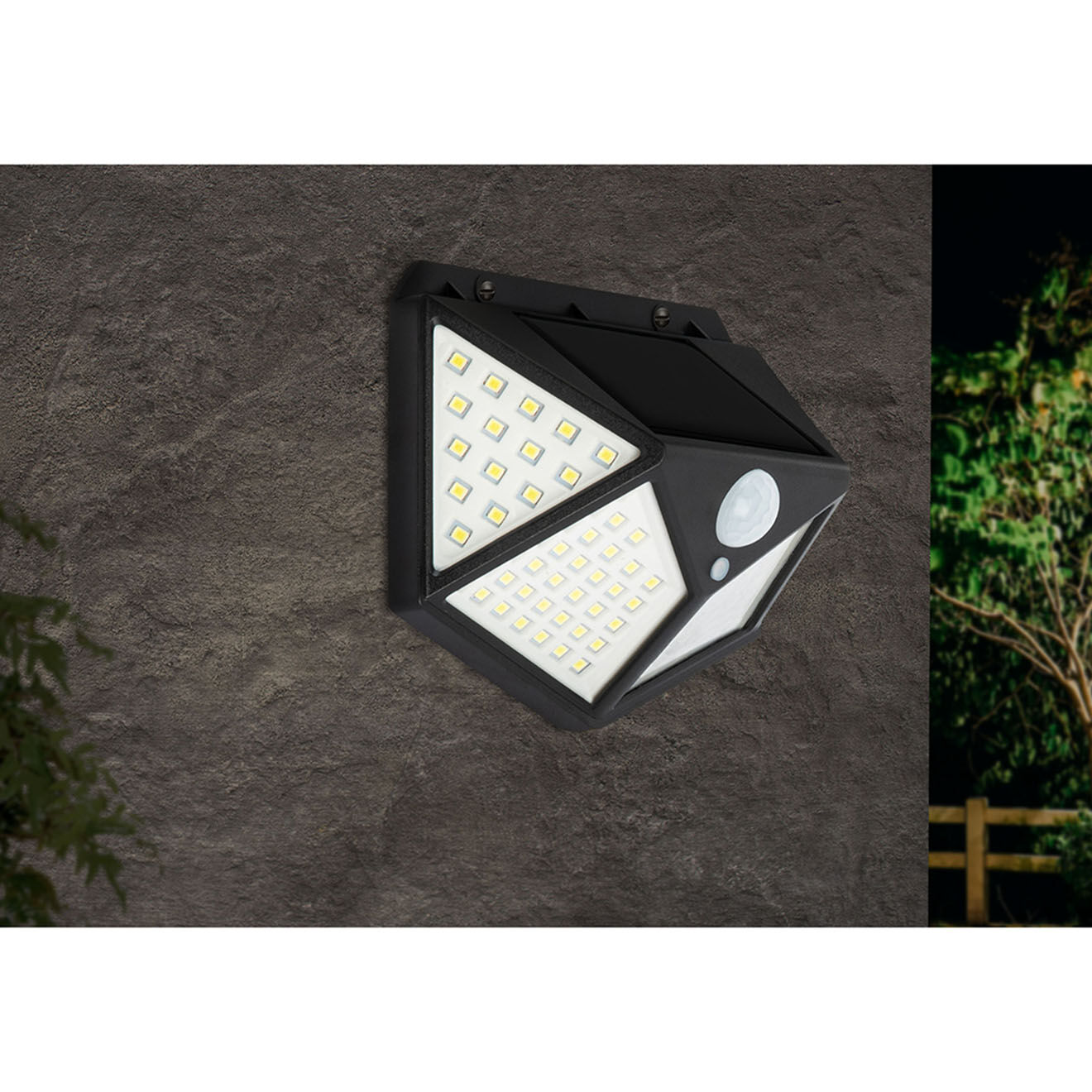 Pratik Garden 2 Appliques murales Thunderlight 3d quadri 100 led blanches - 13.5x10x5 cm