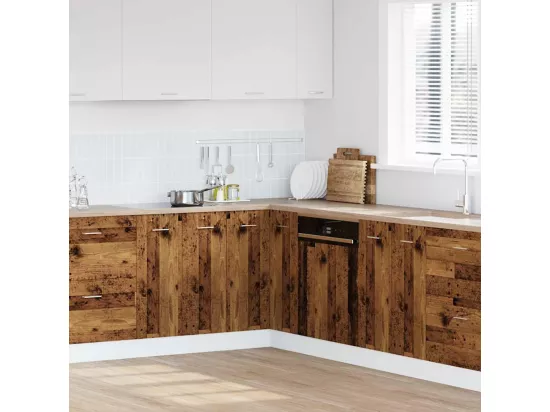 Armoire de cuisine vieux bois 75,5x75,5x81,5 cm bois ingénierie