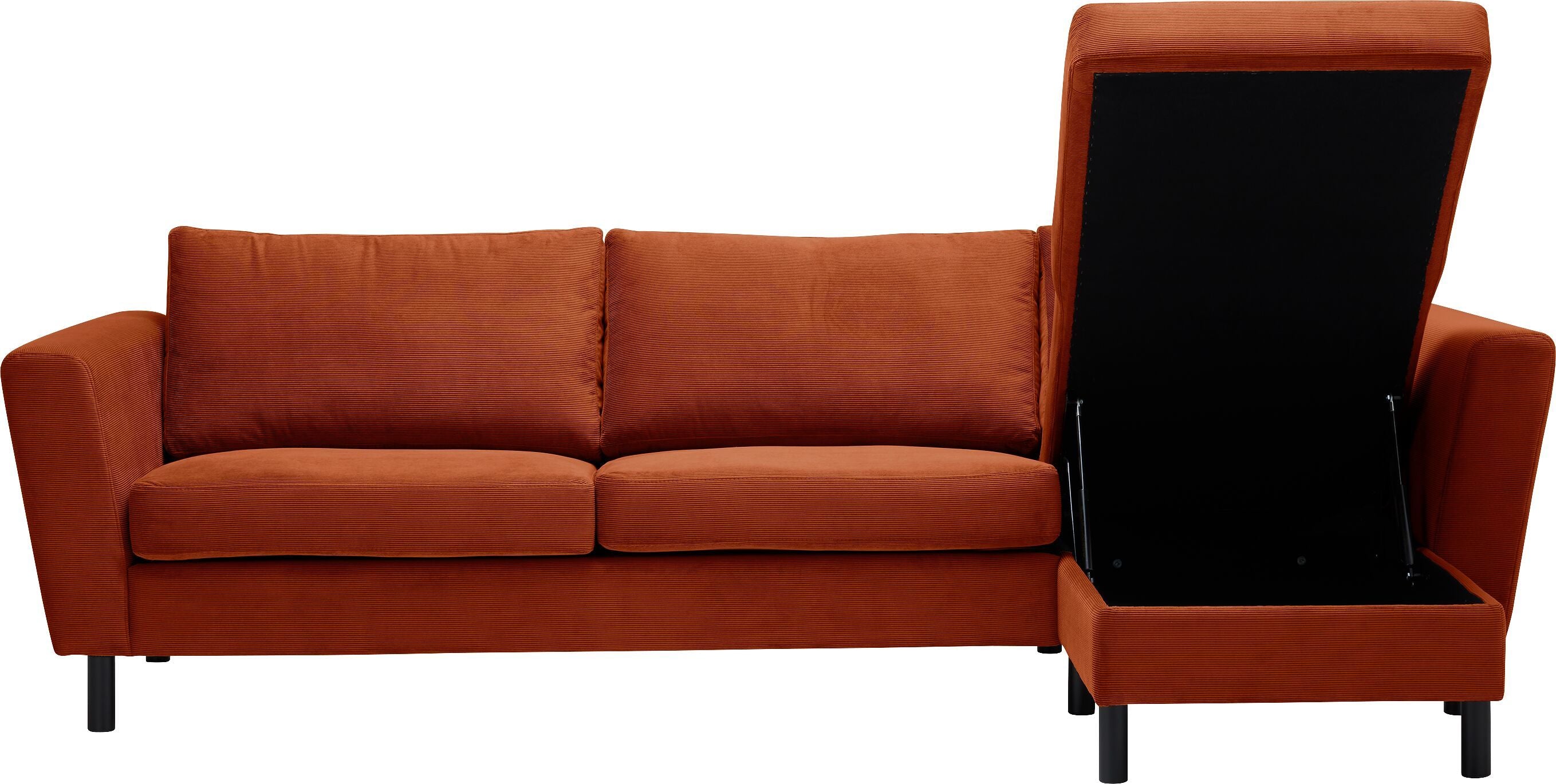 DIENER Ecksofa - Bronze / B: 235.0 cm x T: 156.0 cm x H: 81.0 cm