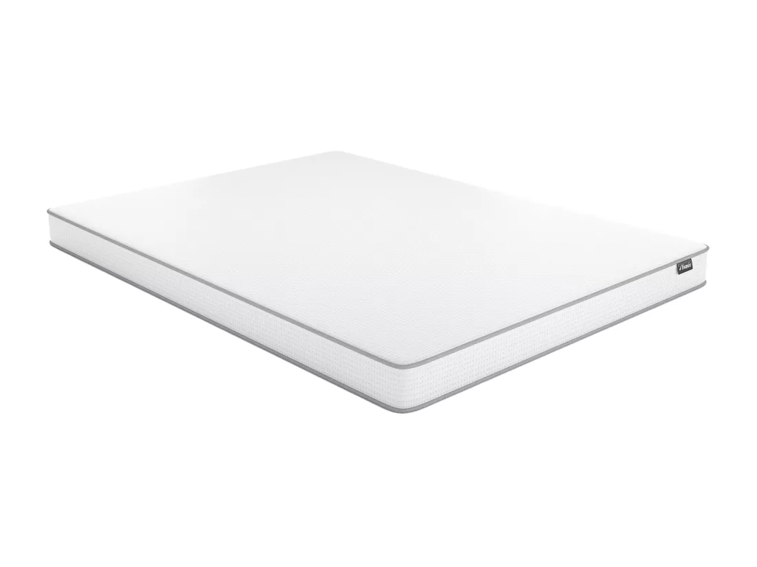 Ensemble 140 x 190 cm sommier coffre blanc + matelas mousse ép.12cm - ASTYANAX II de YSMÉE