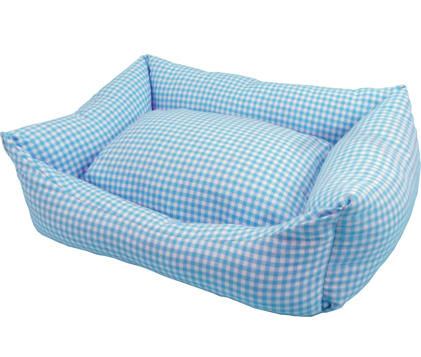 Berço quadrado VICHY T1 50x40 azul