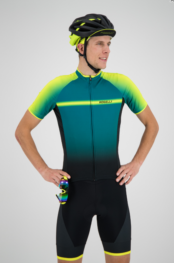 Rogelli Dex Jersey - Grøn / Gul