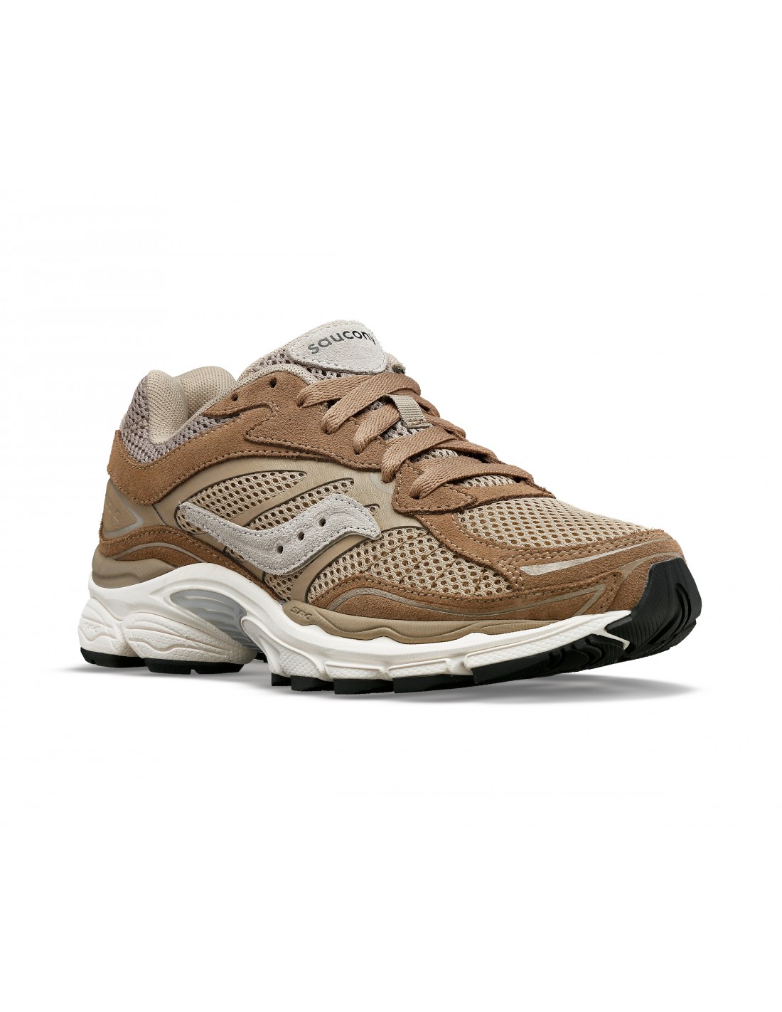 saucony Sneakers Running Femme Progrid Omni 9 Blanc/Marron