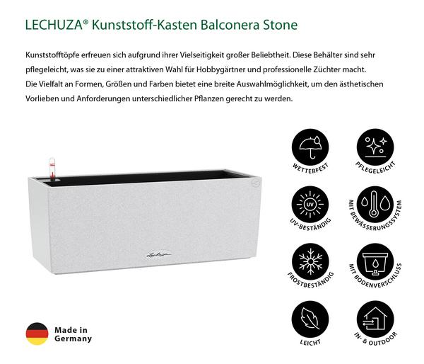LECHUZA® Kunststoff-Kasten Balconera Stone,