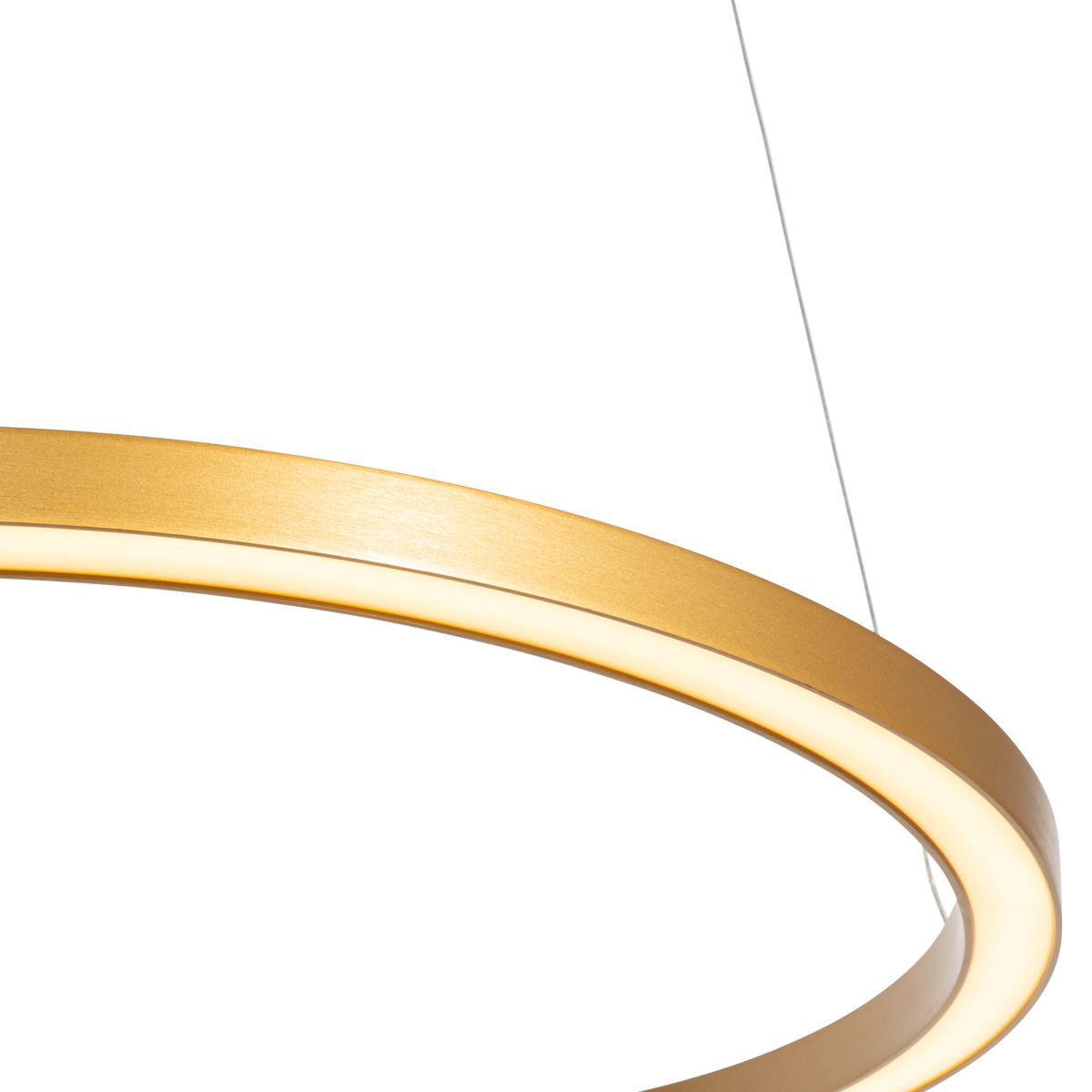 Hanglamp goud 60cm incl. LED 3-staps dimbaar - Girello