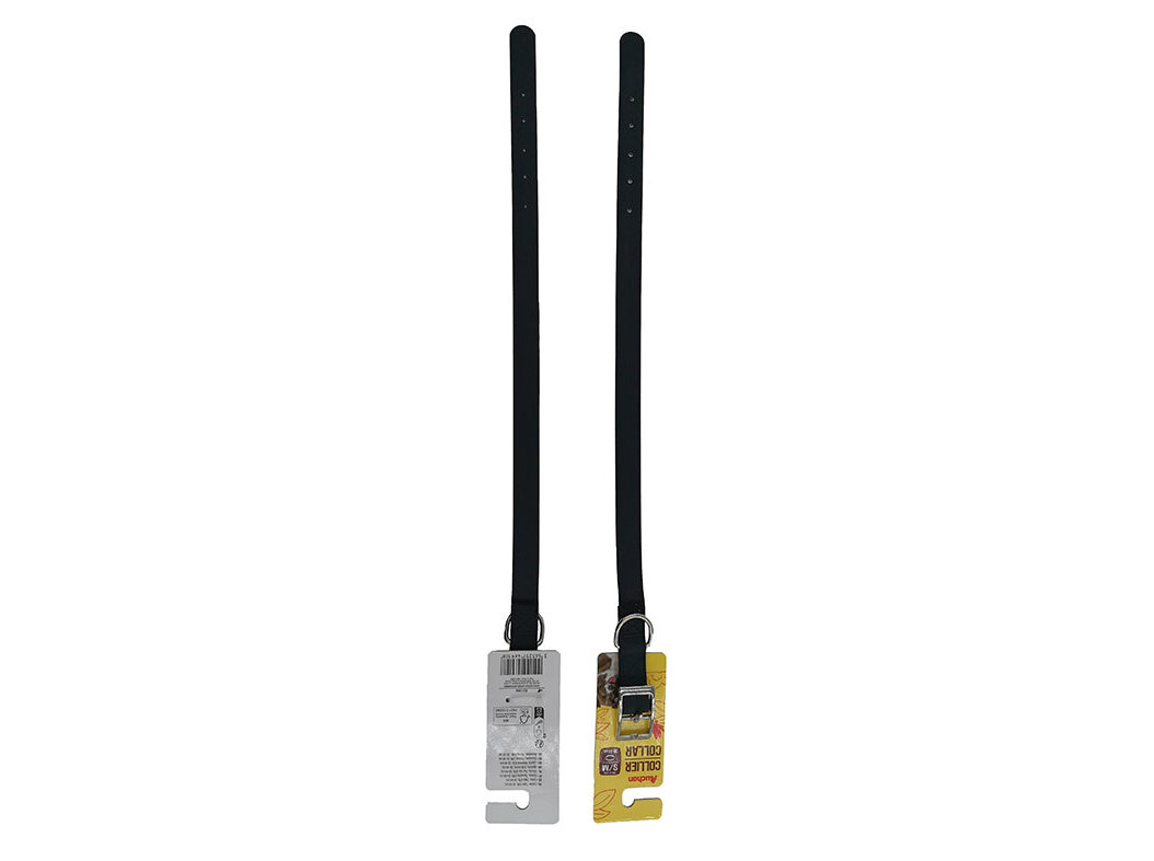 COLEIRA PVC AUCHAN PRETA 2CMX36-44CM