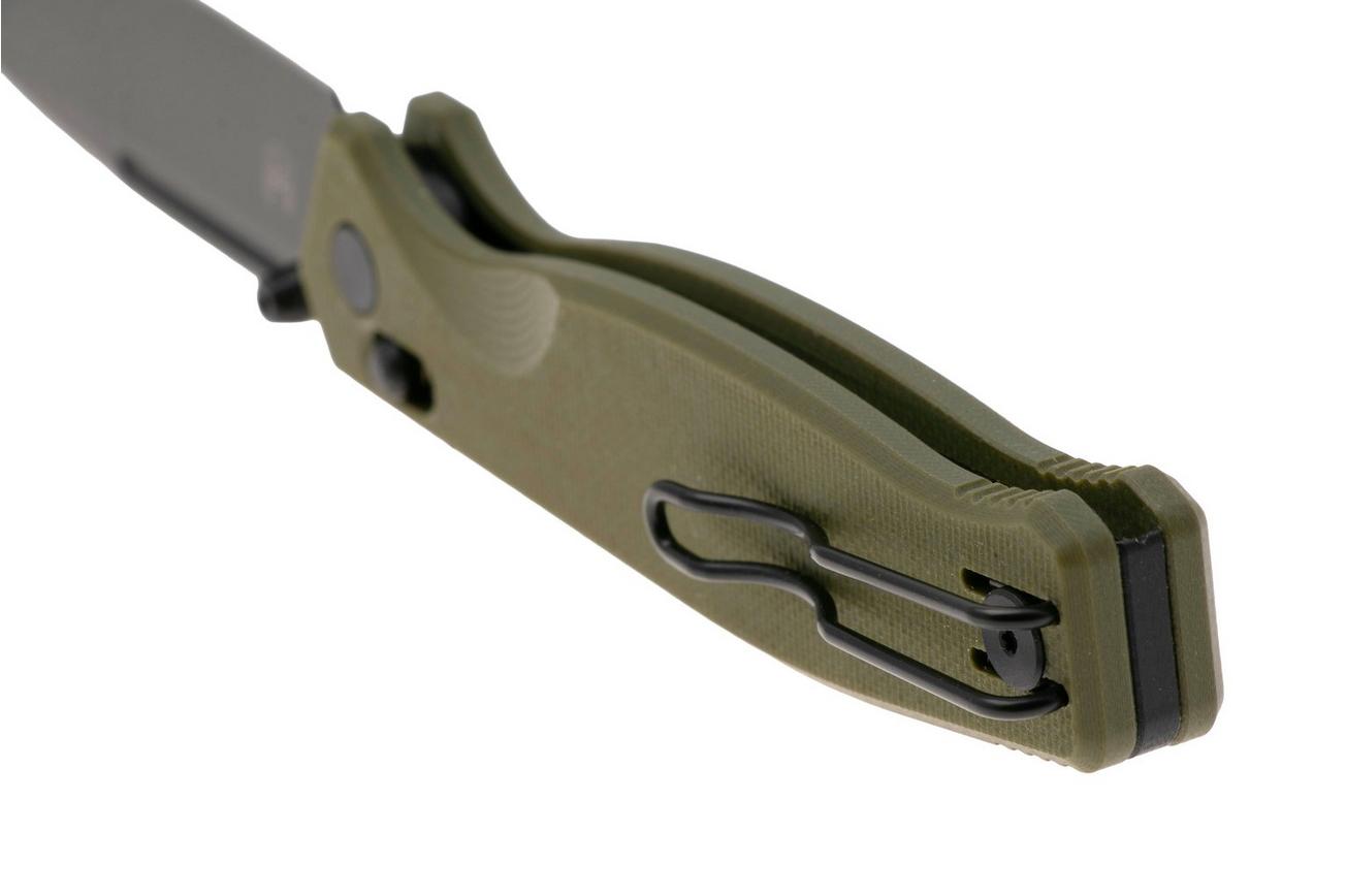 Real Steel Huginn Compact 7653GB, Black PVD VG-10, OD-Green G10 zakmes, Ivan Braginets design