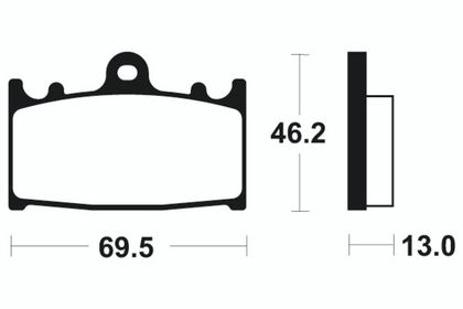 Plaquettes de freins Tecnium Performance métal fritté - MR289